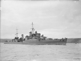Wartime Cruiser Hms Newcastle