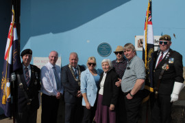 Rna Bridlington Members And Kenneth Cook S Family Members In Blue Plaque Unveiling Credit Ian Ellis