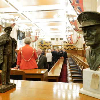 Captain Walker In Bootle Town Hall