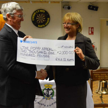 St Neots Charity Cheque Presentations