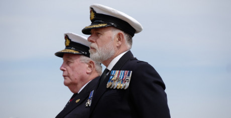 National President Vice Admiral John Mcanally And General Secretary Capt Bill Oliphant